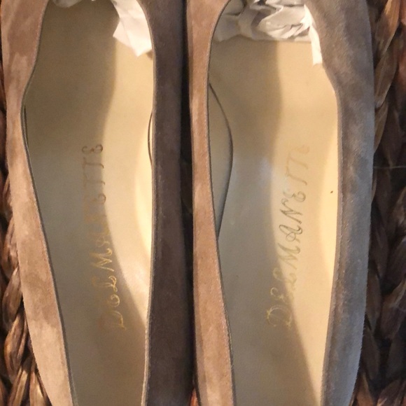 SOLD!! Delmannette Tan suede with Black patent toe heels - Picture 7 of 7